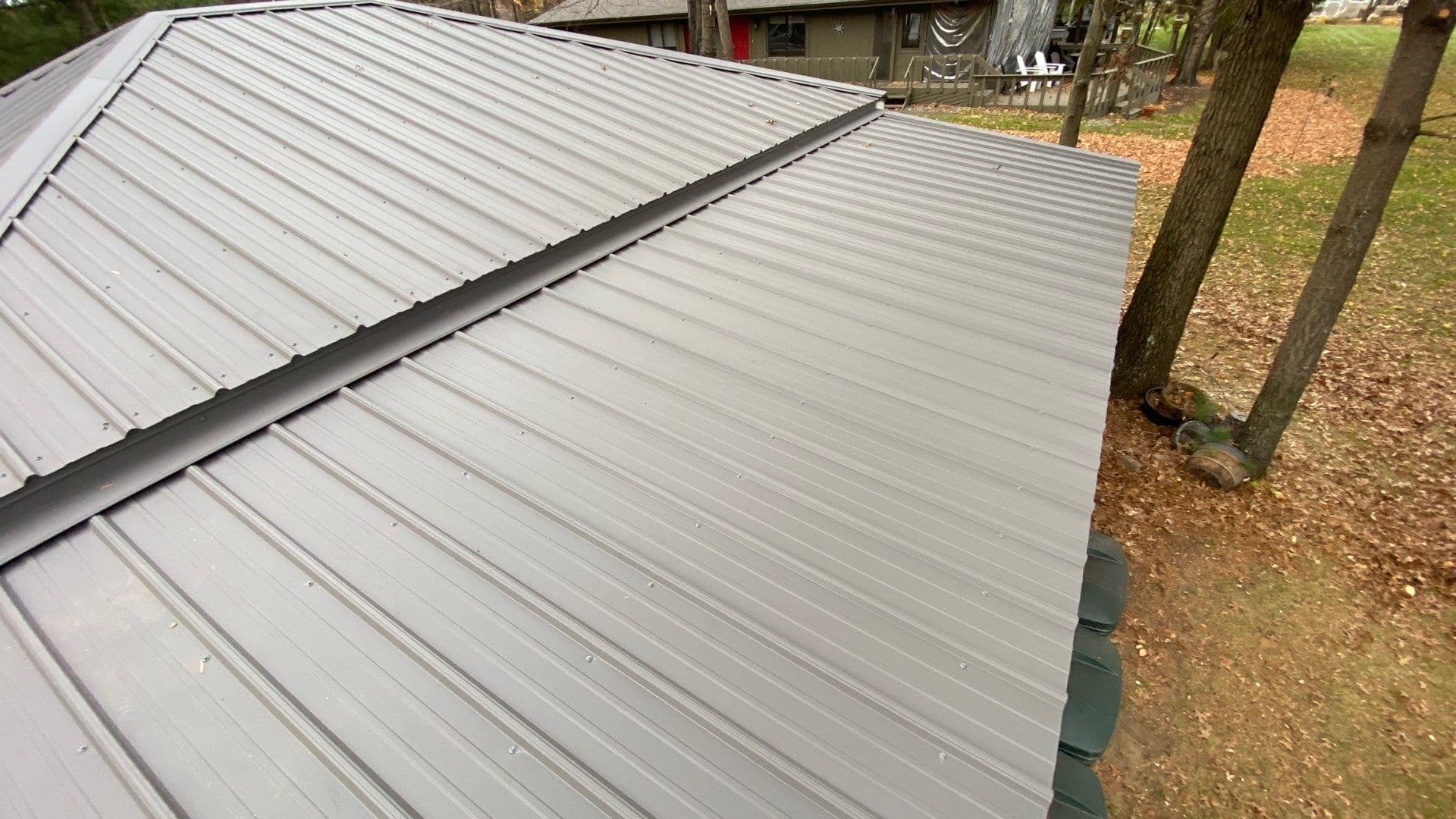 Gallery photos for Old Shingles Out R-Panel Metal Roof In New Lisbon WI: Image #3