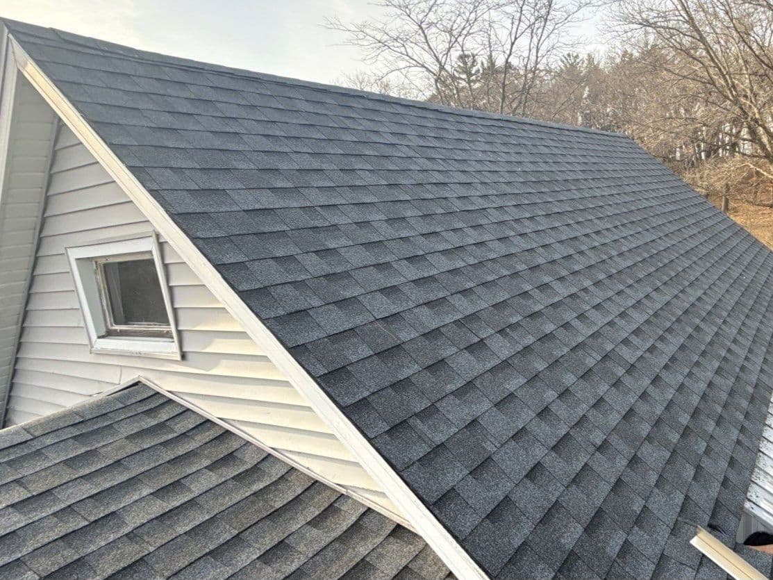 Gallery photos for Hail Damage Roof Replacement with Grey Asphalt Shingles in New Lisbon: Image #4