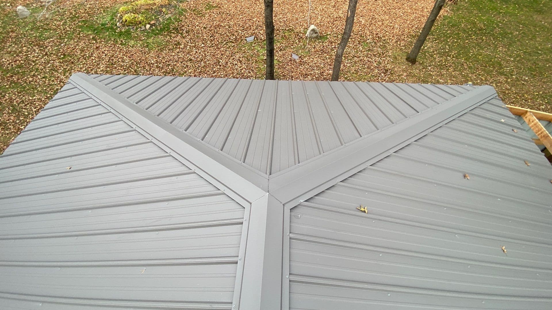 Gallery photos for Old Shingles Out R-Panel Metal Roof In New Lisbon WI: Image #7