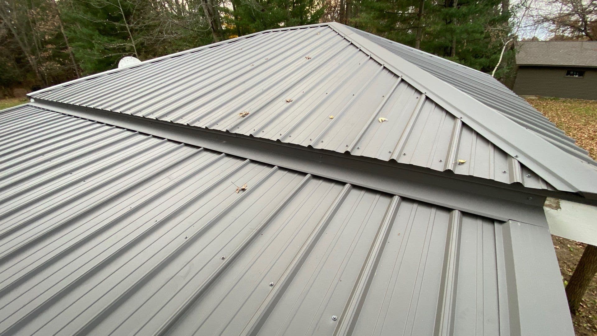 Gallery photos for Old Shingles Out R-Panel Metal Roof In New Lisbon WI: Image #6