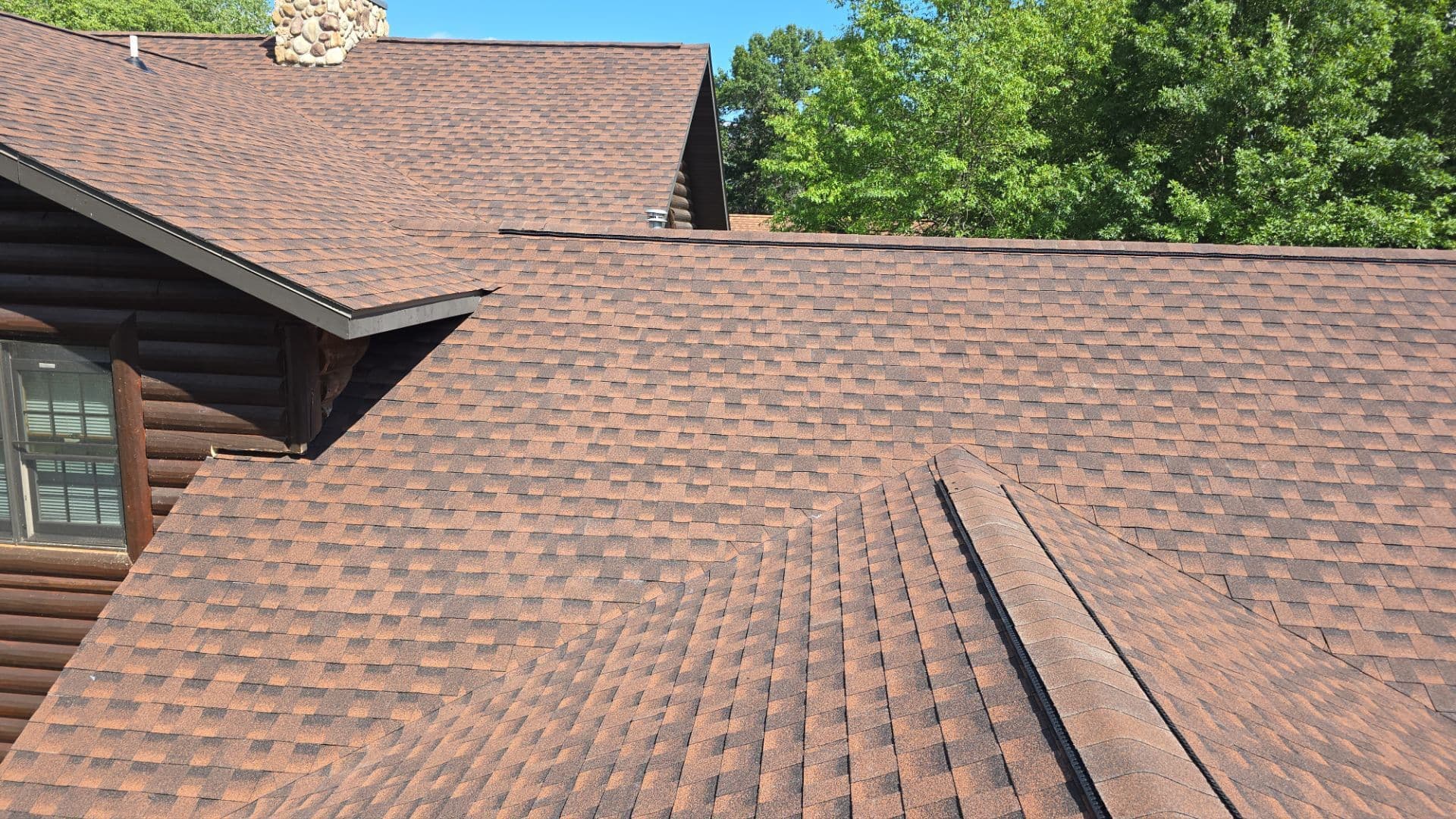 Gallery photos for Shingle Roofing Upgrade for Log Home in Necedah WI: Image #1