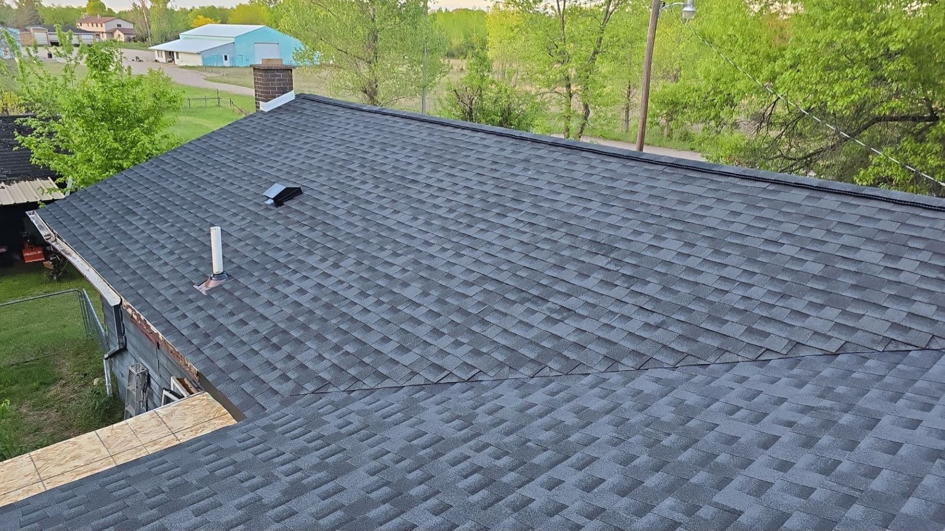 Gallery photos for Roof Overhaul in Necedah WI with Charcoal Black Shingles: Image #5