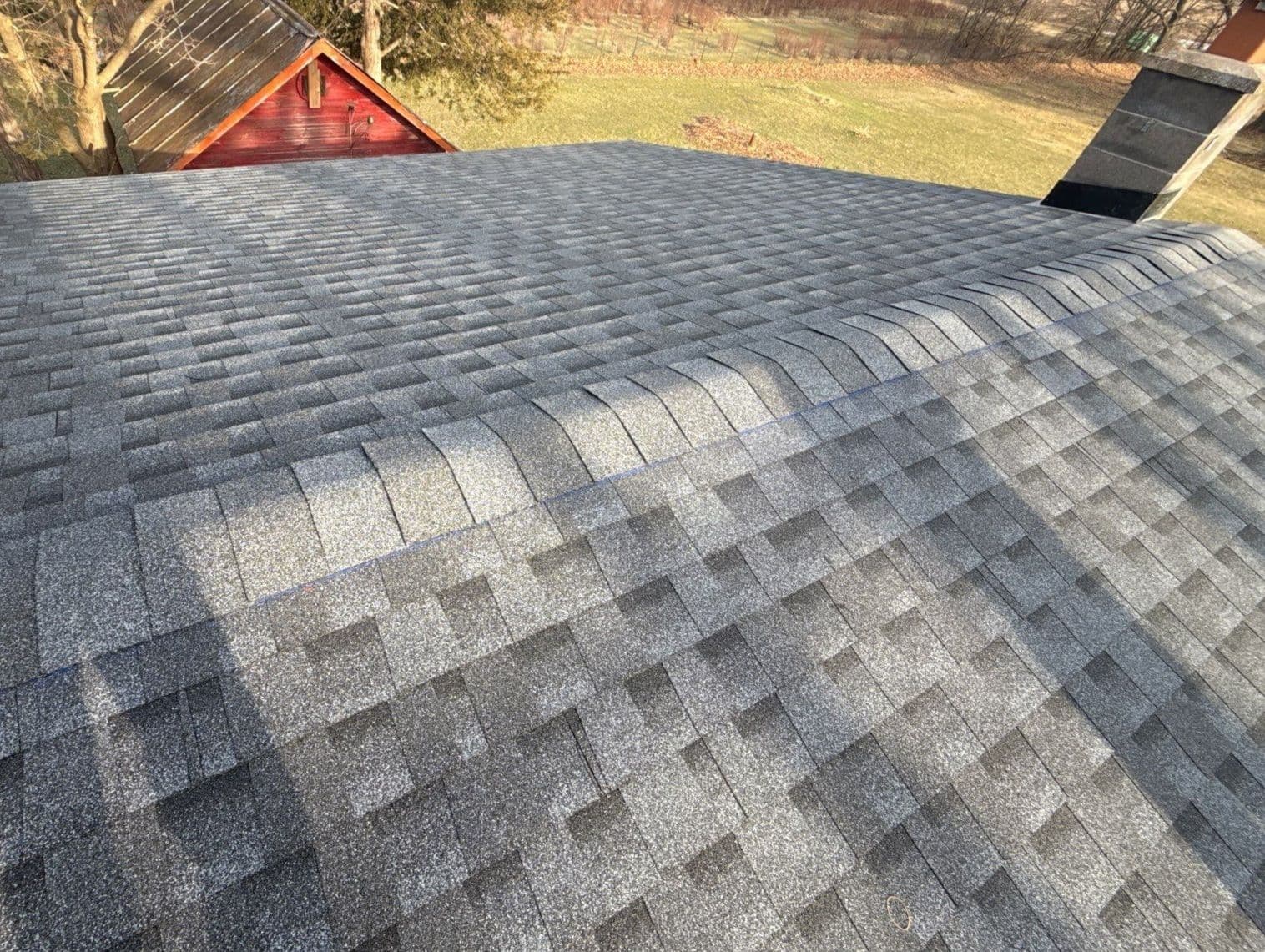 Gallery photos for Hail Damage Roof Replacement with Grey Asphalt Shingles in New Lisbon: Image #3