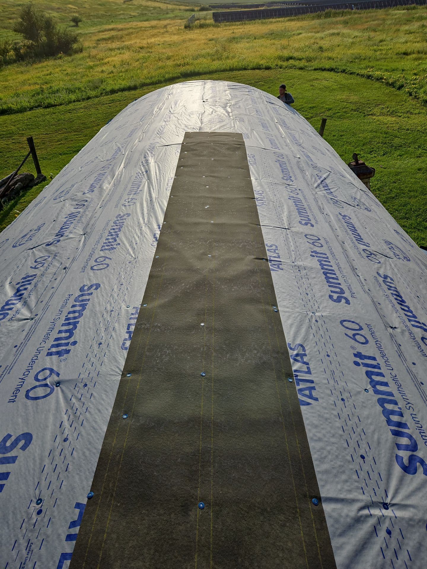 Gallery photos for New Black Flex Metal Roof on Outdated Barrel Roof in Potosi WI: Image #5