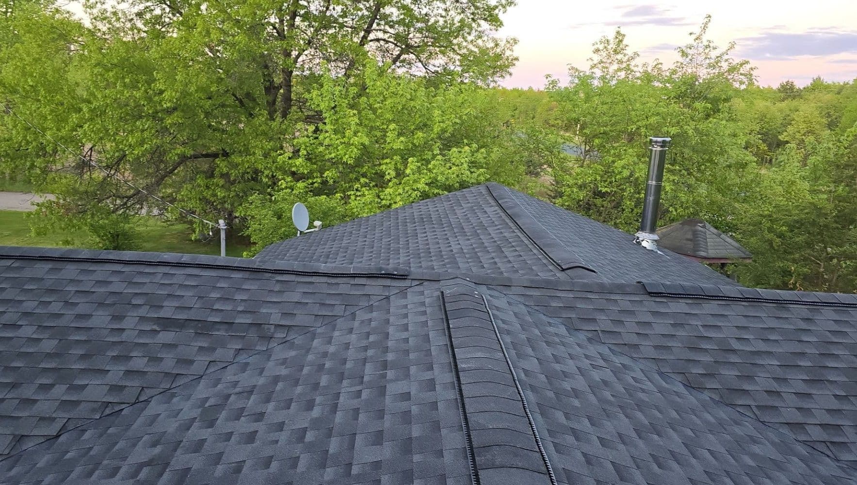 Gallery photos for Roof Overhaul in Necedah WI with Charcoal Black Shingles: Image #6