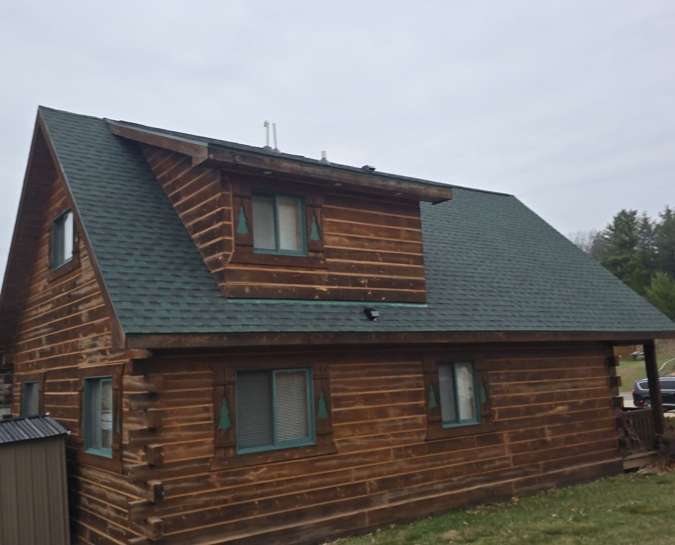 Gallery photos for Roof Replacement on a Warrens WI Log Home: Image #2