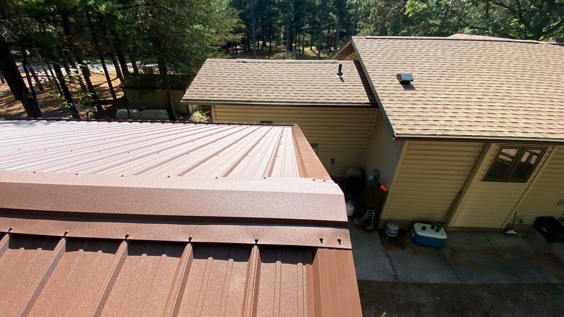 Gallery photos for Brown Shingles and Metal Roofing Upgrade in Friendship WI: Image #1