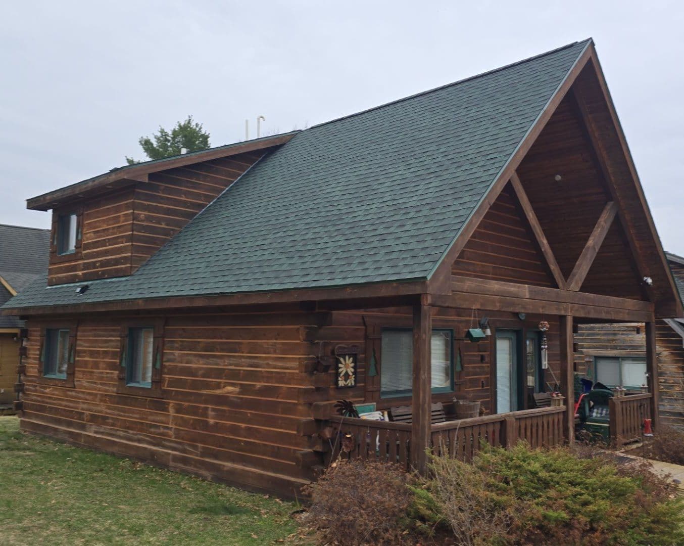 Roof Replacement on a Warrens WI Log Home image