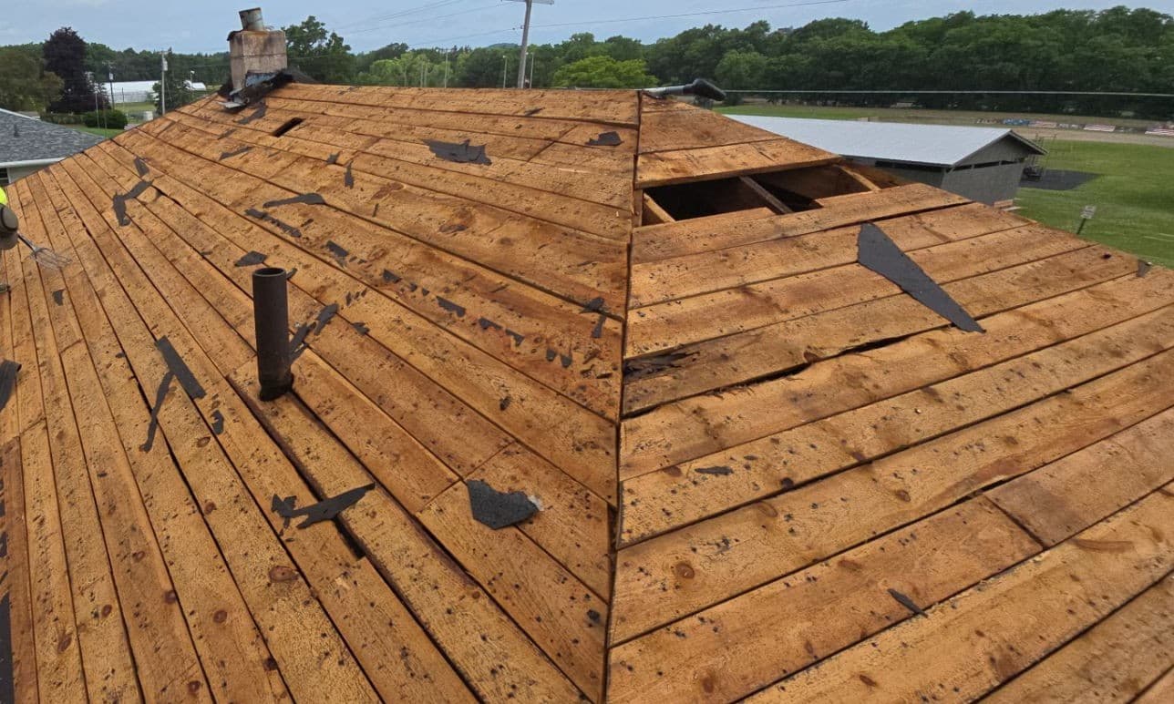 Gallery photos for Residential Roof Replacement with OSB Sheathing in Camp Douglas WI: Image #3