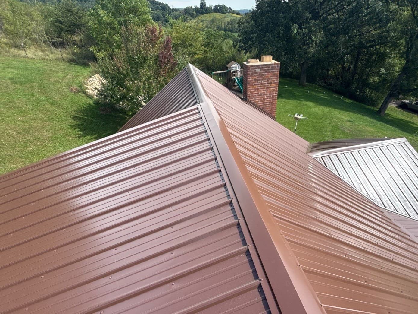 Gallery photos for Ribbed Metal Roof Replacement Done Right in La Farge WI: Image #1