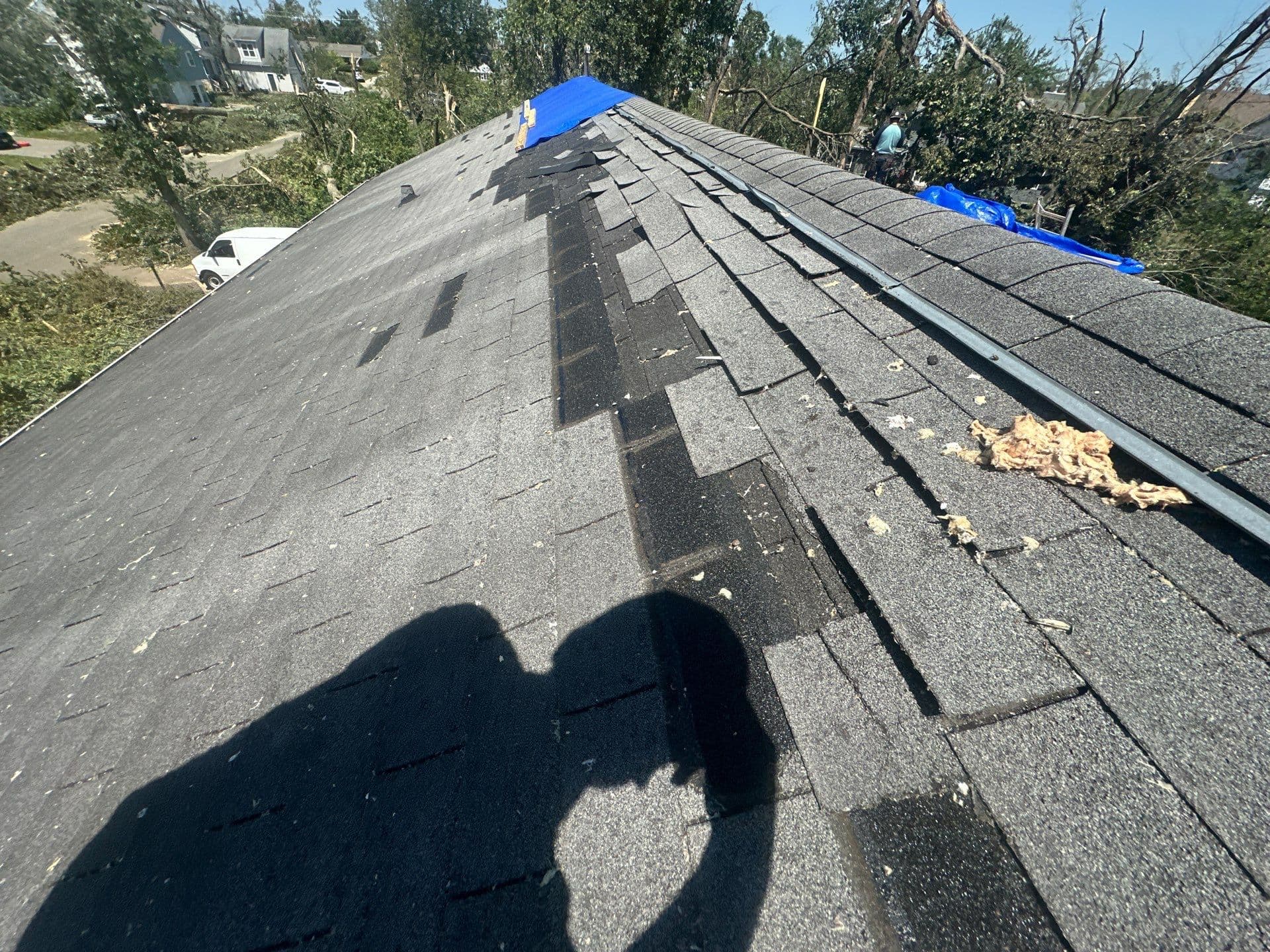 Gallery photos for Tornado Roof Rebuild in Neenah WI - From Tarps to Done: Image #6