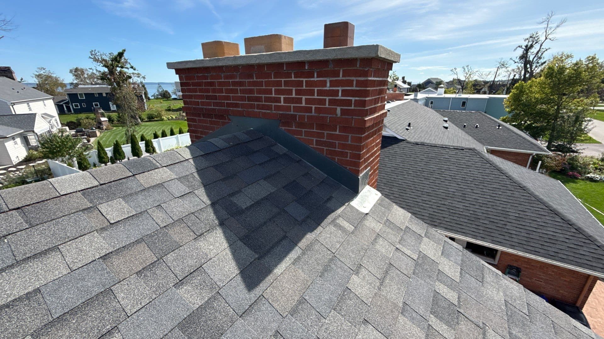 Gallery photos for Tornado Roof Rebuild in Neenah WI - From Tarps to Done: Image #1